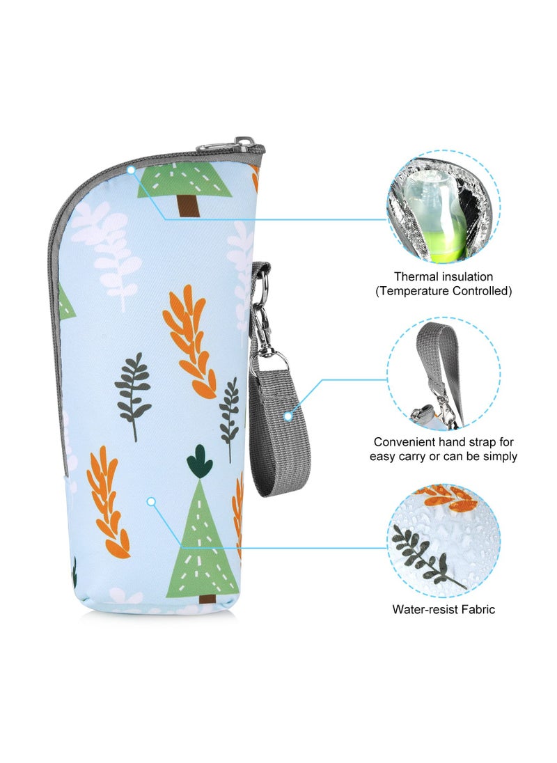 SYOSI Bottle Bag for Daycare Baby Milk Cooler, Baby Bottle Thermal Bag, for Baby Bottle Cooler Bag, Children Water Cup Bag, White Accessories Breast Milk Interlayer Cotton, Travel Bags Portable Bottle Bag  - Image 4