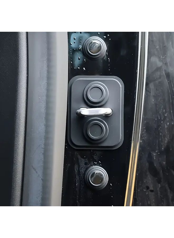 4pcs Silicone Door Lock Protective Covers Shock Absorption Noise Reduction Durable - Image 3