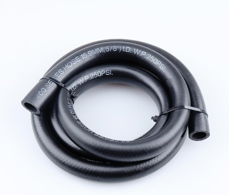 AC PERFORMANCE خط وقود مرن 5/8" ID NBR متوافق مع نظام الوقود، E85، E10، الزيوت، الإيثانول، مواد التشحيم والسوائل المبردة، 10 أقدام، أسود - Image 1