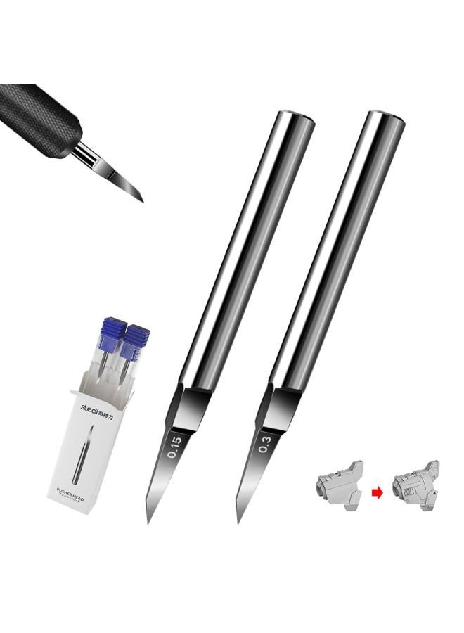 Stedi Tungsten Steel Scriber Blades - 0.15+0.3mm for Modeling Hobby, RG Scale Model, Gundam Kit, Scribing Line, Engraving, Panel Line, Resin - Replacement Blades - Image 1