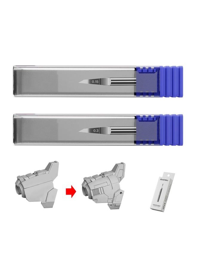 Stedi Tungsten Steel Scriber Blades - 0.15+0.3mm for Modeling Hobby, RG Scale Model, Gundam Kit, Scribing Line, Engraving, Panel Line, Resin - Replacement Blades - Image 2