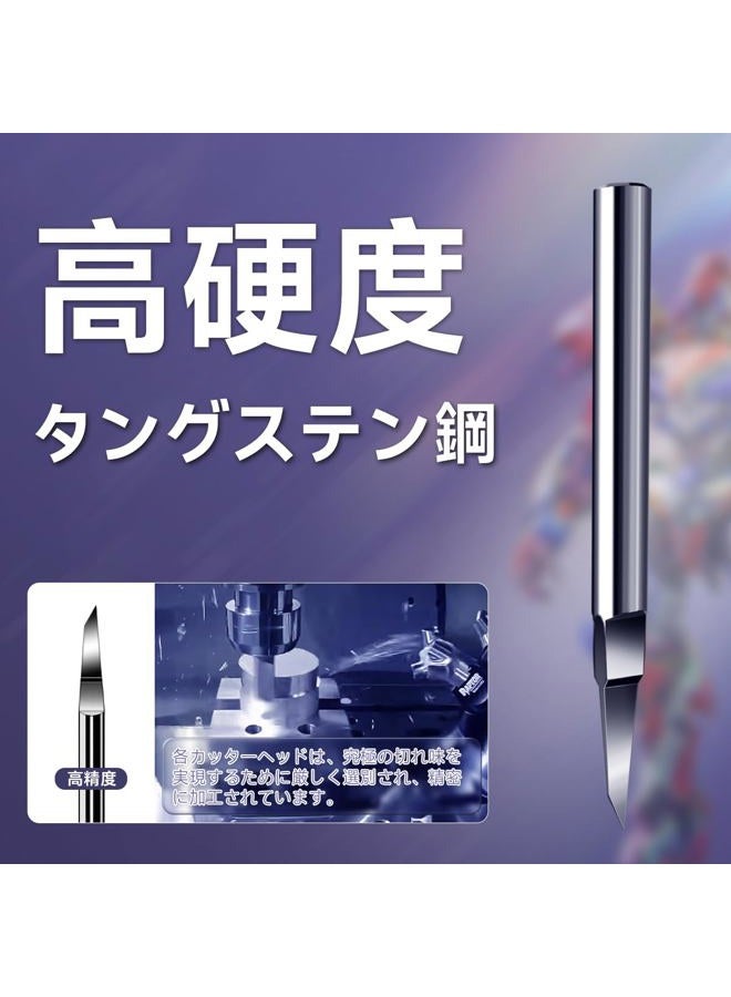 Stedi Tungsten Steel Scriber Blades - 0.15+0.3mm for Modeling Hobby, RG Scale Model, Gundam Kit, Scribing Line, Engraving, Panel Line, Resin - Replacement Blades - Image 3