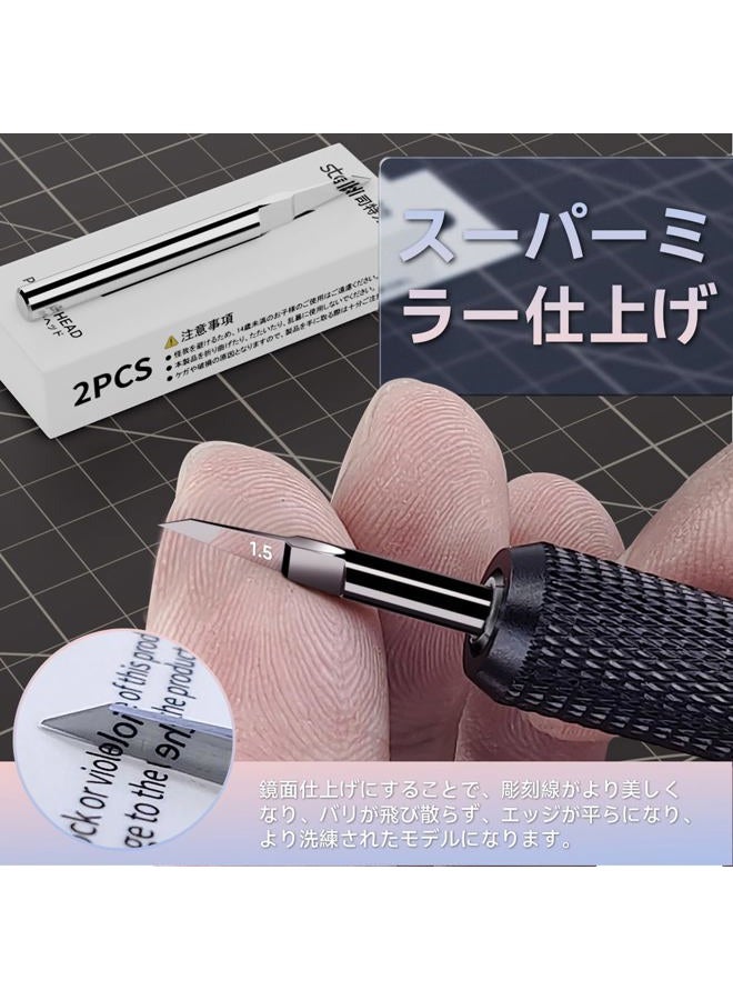 Stedi Tungsten Steel Scriber Blades - 0.15+0.3mm for Modeling Hobby, RG Scale Model, Gundam Kit, Scribing Line, Engraving, Panel Line, Resin - Replacement Blades - Image 4