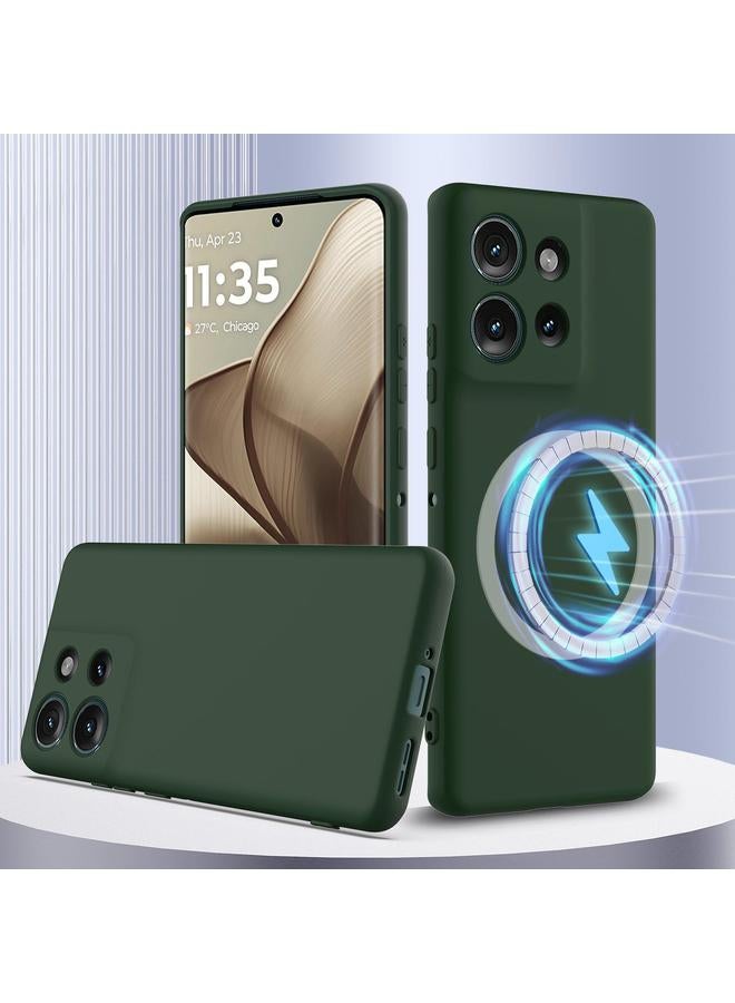 The Bros حافظة لهاتف موتورولا إيدج 50 5G مضادة للصدمات من السيليكون مع ميزة ماغسيف