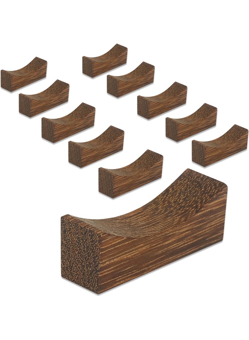 Harse 10PCS Wooden Chopstick Rests and Holders for Home, Hotel, Resta, urant Natural Premium Chopsticks Holders, Spoon Fork Knife Stand Rack Set - Image 1