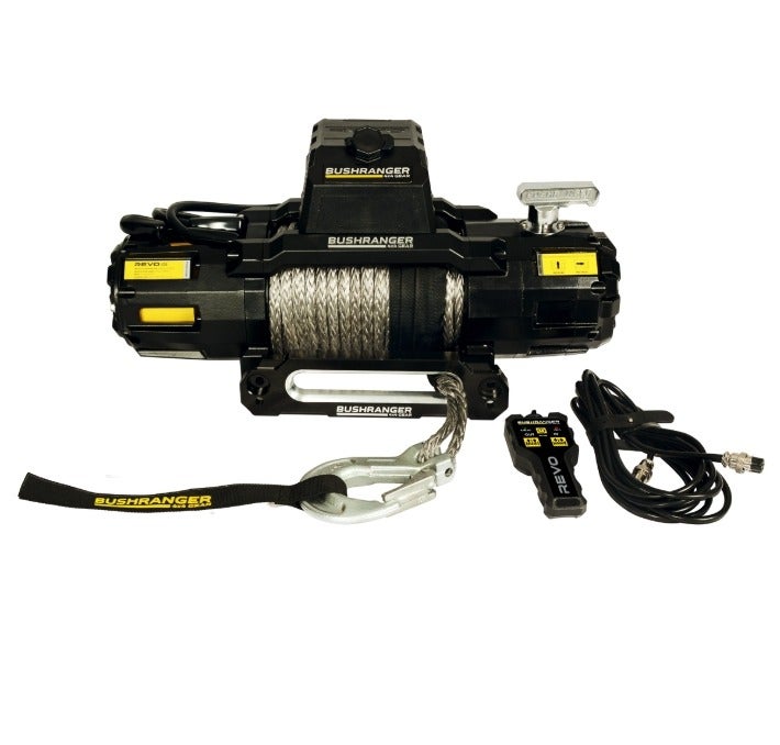 بوشرانجر رافعة السحب الكهربائية ARB Bushranger REVO بقوة 10,000 رطل 12 فولت بحبل صناعي – RWR100S، تحكم عن بعد لاسلكي وسلكي، مقاومة للماء بمعيار IP67، تحكم عن بعد لاسلكي وسلكي، لطرق وعرة 4 × 4، استرجاع المركبات، سيارات الدفع الرباعي، الشاحنات والمقطورات - Image 4