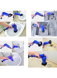 JTZXJJX Air Drain Blaster Toilet Plunger Sewer Dredge Tool for Unclogging Toilet Floor Drain Sink Bathtub  - Image 5