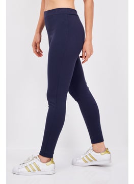Red Tape Women Regular Fit Solid Pull On Leggings, Navy  - Image 3