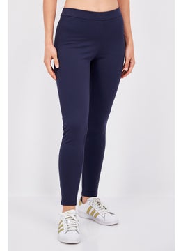 Red Tape Women Regular Fit Solid Pull On Leggings, Navy  - Image 1