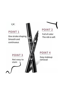 QIC 2 in 1 Double Head Eyeliner Pencil Eyeliner Stamp Waterproof Liquid Eyeliner Set Liquid Double Head Eyeliner Long Lasting Make Up Set Speedy and Easy Double Eyeliner Pencil 04  - Image 5