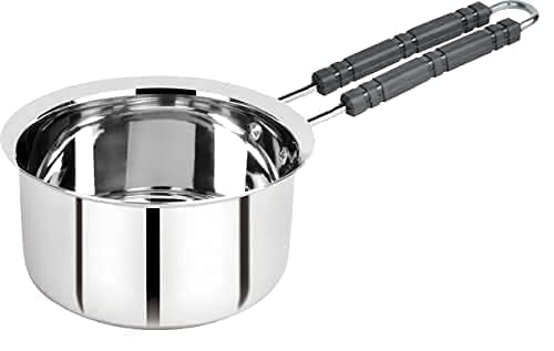 BHATI Stainless Steel Copper Bottom Sauce PanMilk PANTea PANTapeliPatilaBhagona 3 pcs Combo Set Capacity 1 15 2 Liter Sauce Pan 155 cm 17 cm 185 cm Diameter - Image 2