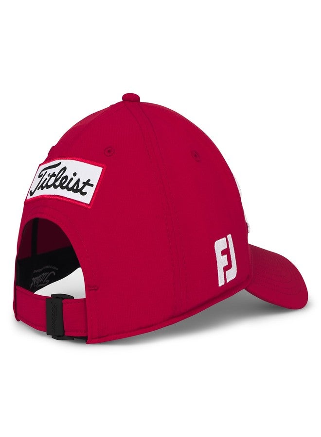 Titleist Tour Performance Golf Hat, Red/White - Image 4