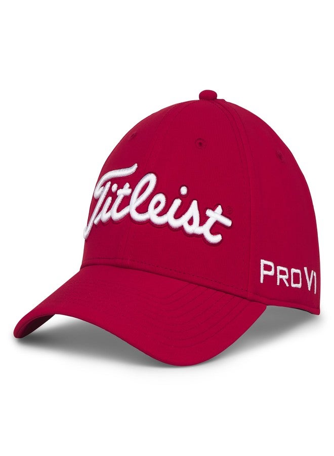 Titleist Tour Performance Golf Hat, Red/White - Image 1
