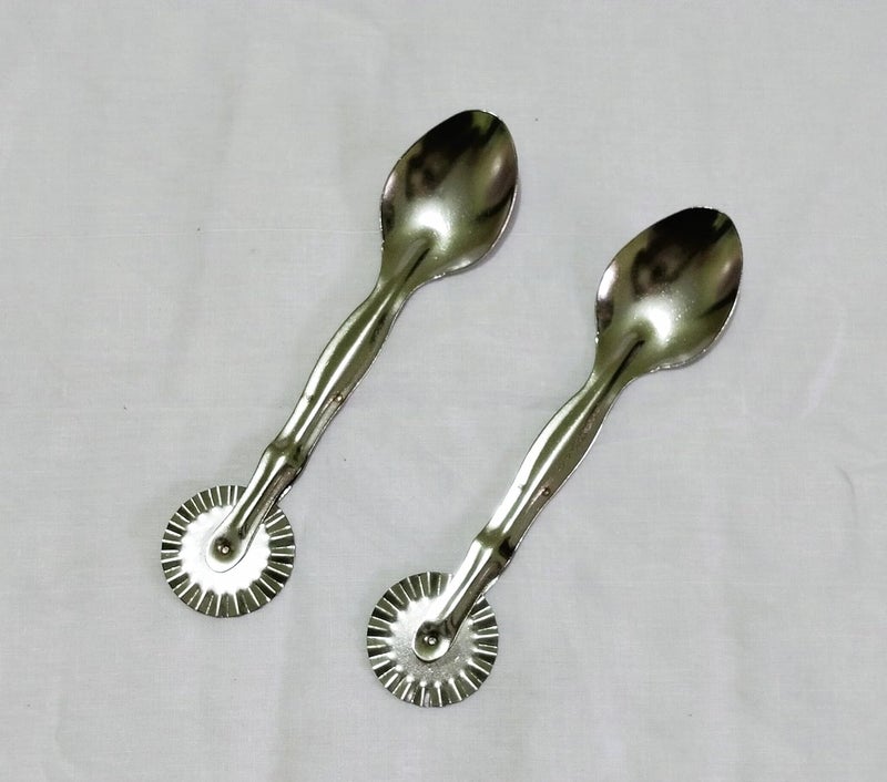 GS KITCHENWARE أداة قطع كارانجي من الفولاذ GS مع ملعقة قطع 2 في 1 عبوة من 2 - Image 1