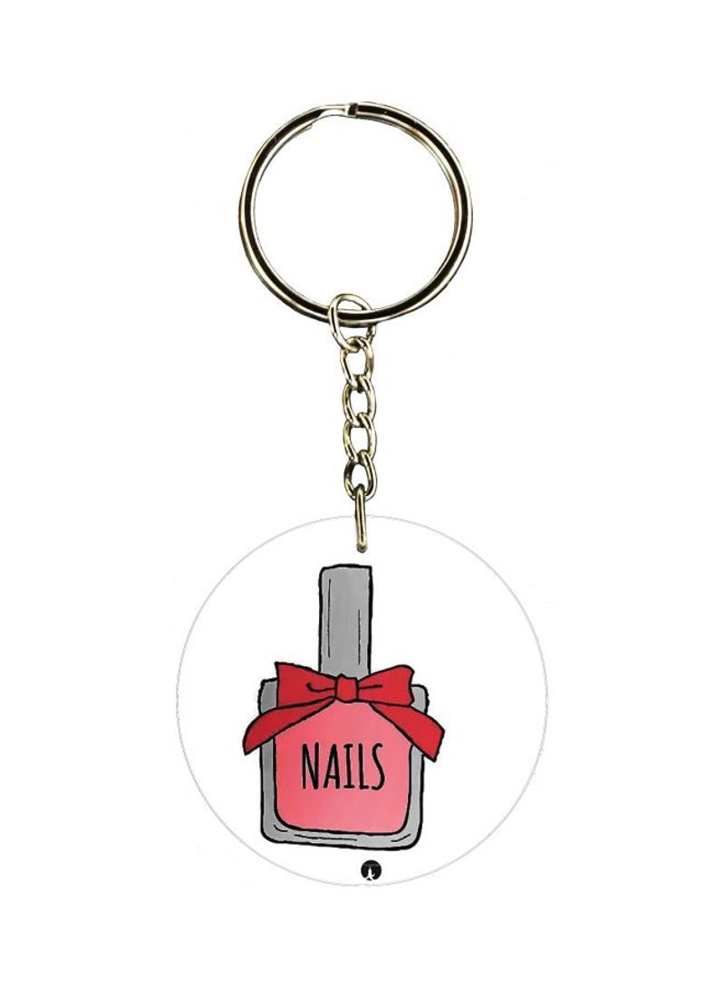 Cartoon Themed Single Sided Keychain