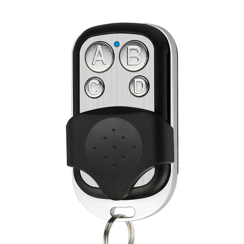 433MHz Copy Remote Controller Metal Clone Remotes 4 Buttons Cloning Key Fob Garage Duplicator Remote Control Key Fob with Cover Protection - Image 1