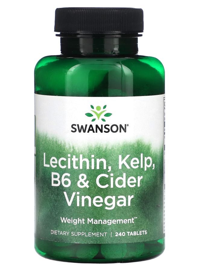 Lecithin Kelp B6 & Cider Vinegar 240 Tablets