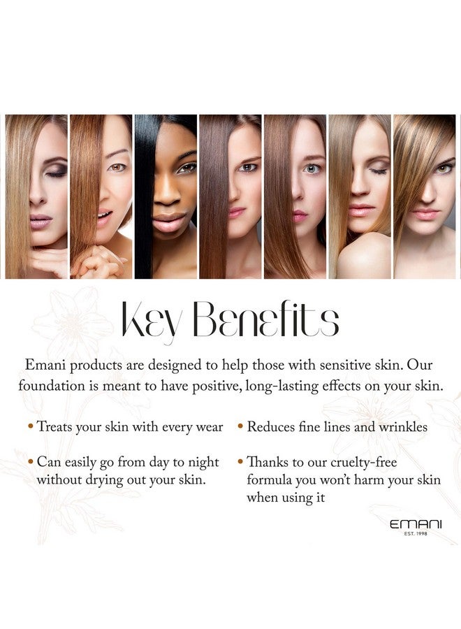 Emani Vegan Cosmetics Flawless Matte Foundation 1001 Nude Beige 0.42 Ounce - Image 3