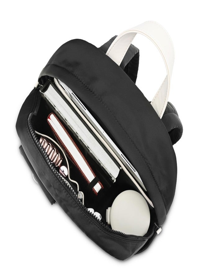 Fastrack Black Laptop Backpack for Men & Women | Lightweight Nylon Backpack with 14-Inch Padded Laptop Compartment, Front Zip Pocket & Organiser | Stylish Everyday Backpack for College, Work & Travel - Image 3