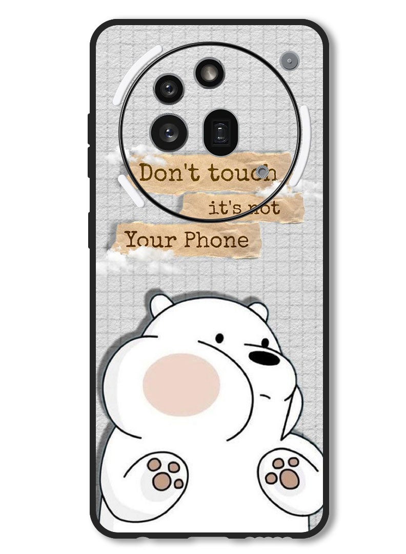 Theodor Case Compatible with Nothing Phone 3a Pro Protection Shockproof Bumper Cover Dont touch (3) - Image 1