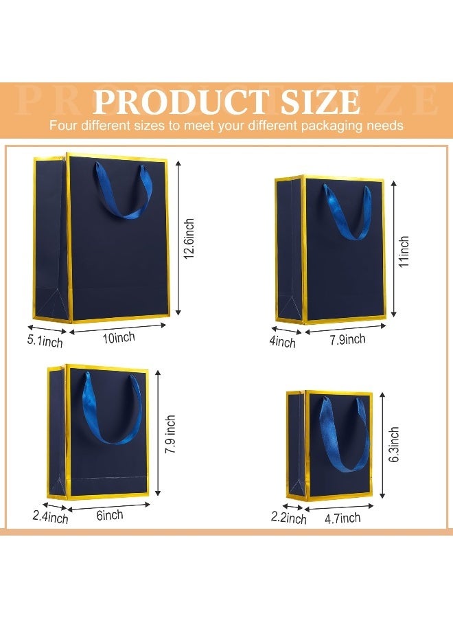 20 Pack Paper Gift Bags with Handle Mixed 4 Sizes Welcome Gift Thank You Bags for Wedding Father's Day Bridal Shower Groomsmen Birthday Party - Image 2