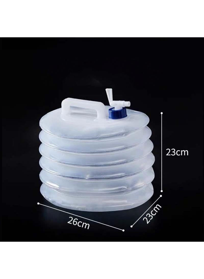 Generic Outdoor folding bucket portable camping trip water kettle picnic emergency portable water bag 10L - Image 5