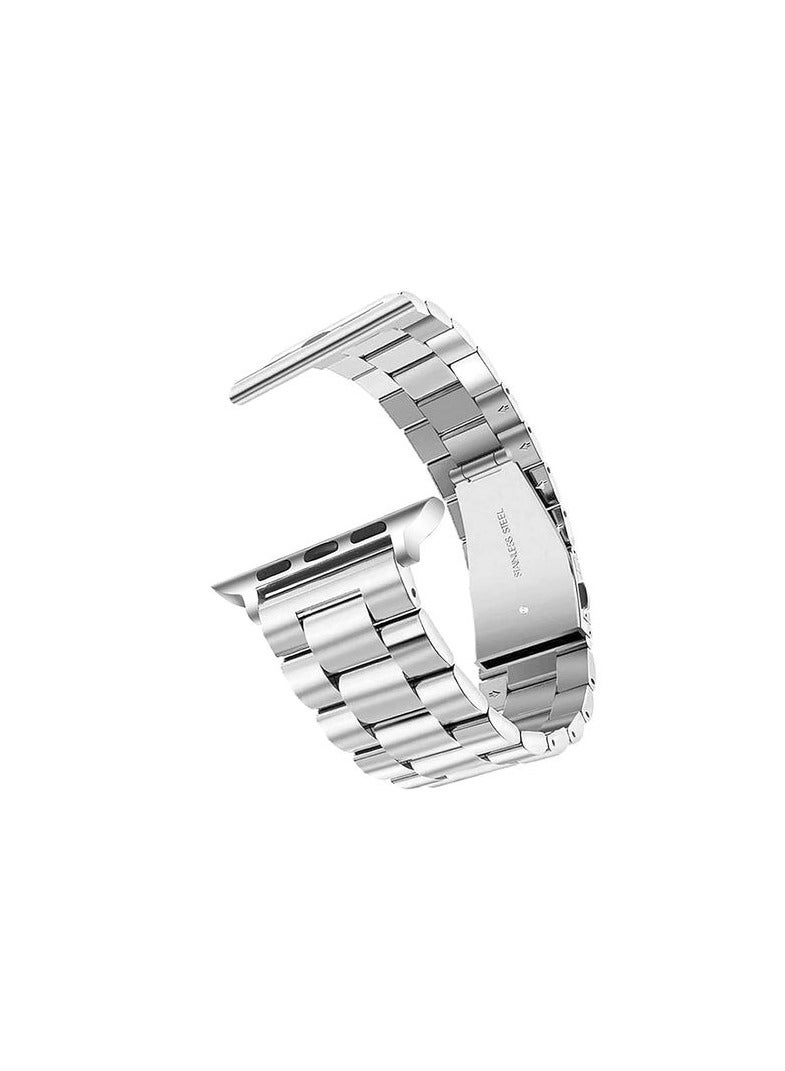 Stainless Steel Watch Band For Apple Watch Series 6 - 38/40mm - Silver - Image 1