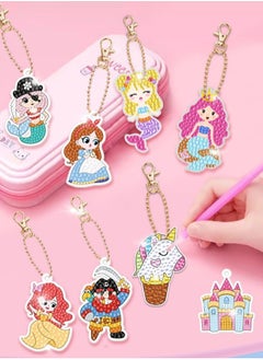 Daytoyz 15 PCS Arts and Crafts GEM Keychains for Kids Ages 8-12,Diamond Painting Keychains Kits by Number,Mosaic Toys and Gifts for Girls Ages 3-5 4-6 6-8  - Image 4