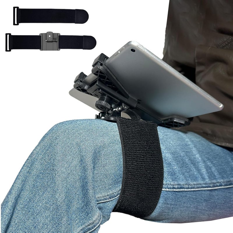 OHLPRO Pilot Kneeboard for iPad & 7"-11" Tablets, Upgraded 2 Pack Elastic Strap for Secure Fit on Thigh, Adjustable Viewing Angles, Premium Plastic Material, Ideal for Aviation & Watching - Image 1