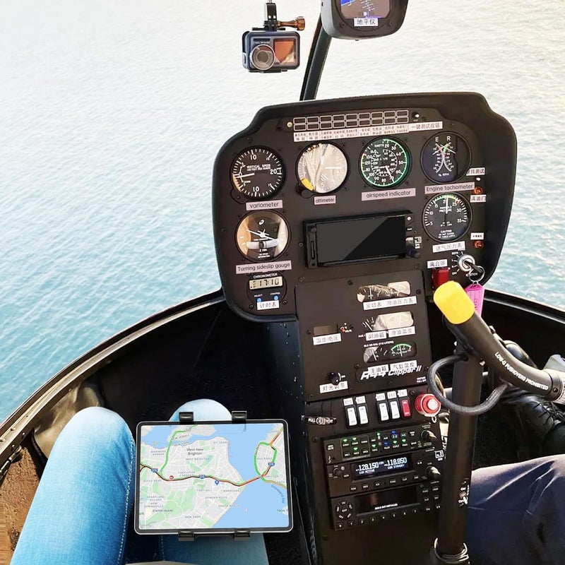 OHLPRO Pilot Kneeboard for iPad & 7"-11" Tablets, Upgraded 2 Pack Elastic Strap for Secure Fit on Thigh, Adjustable Viewing Angles, Premium Plastic Material, Ideal for Aviation & Watching - Image 2