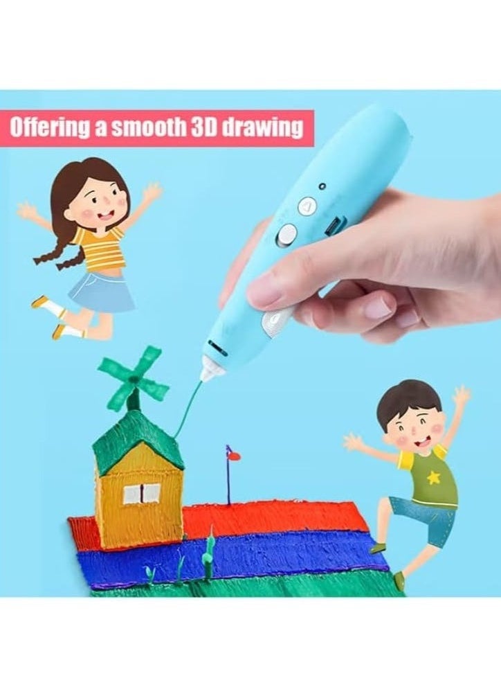 ELTRAZONE 3D Printing Pen Multicolour with LCD Display – Compatible with 1.75mm PLA & ABS Filament – USB Powered Creative Drawing Tool for Kids & Adults – Safe, Easy to Use – Perfect Gift for Kids, Students, and Hobbyists - Image 4