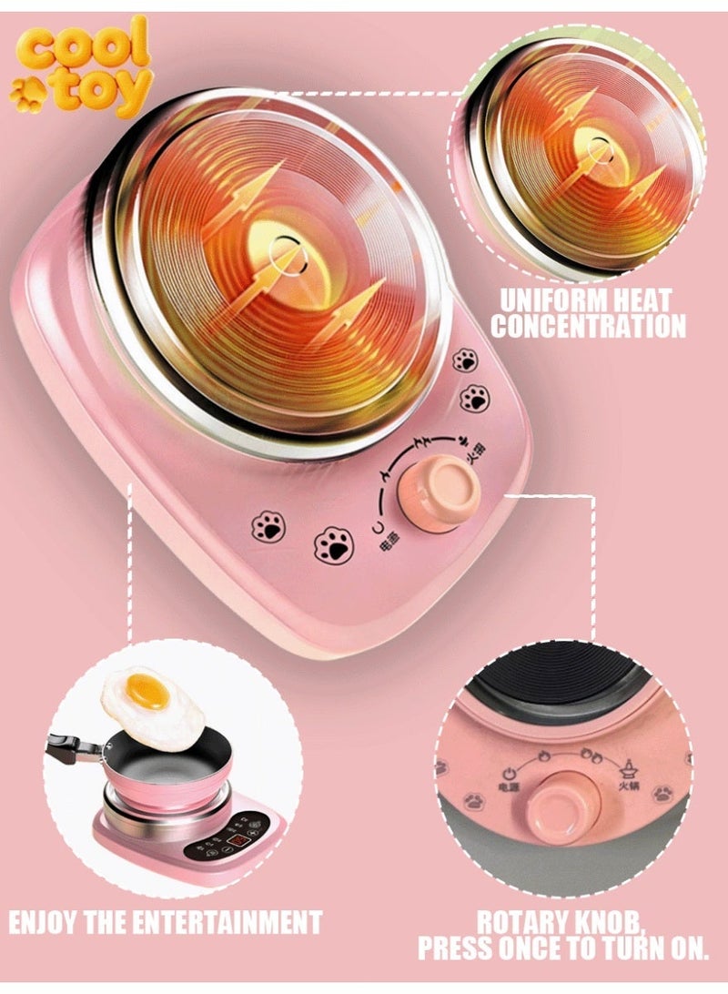 22 قطعة مجموعة ألعاب المطبخ التخيلي، أدوات اللعب الدورانية للألعاب الداخلية للأطفال، أفضل هدية للأطفال. - Image 5