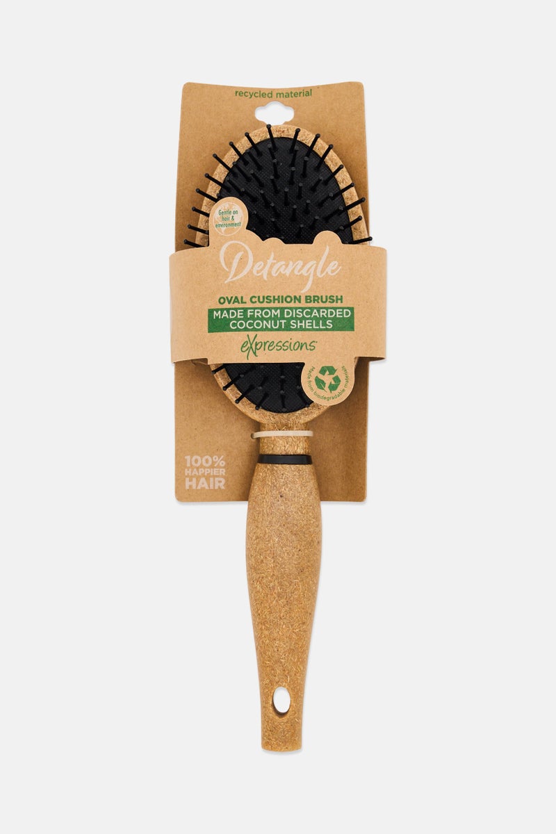 Expressions Detangle Oval Cushion Brush, Natural - Image 1