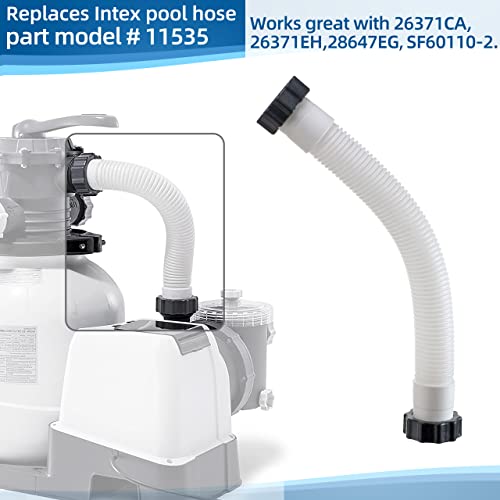 ALOCS Pool Sand Filter Pump Hose - 11535 Interconnecting Hose Replacement for Intex 16 Inch Sand Filter Pumps & Saltwater Systems - Image 4