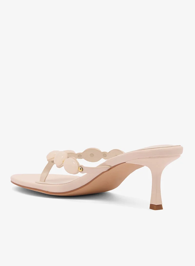 RAID OFF WHITE PU Comfort Heeled Sandals for Women | Best Price UAE