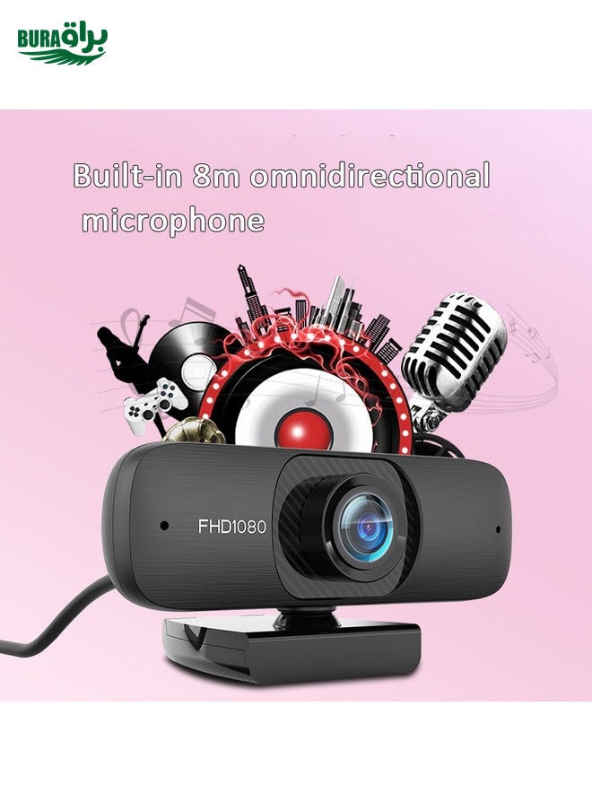 Super Clear Version 1080P C60 Webcast Webcam High-Definition Computer Camera With Microphone, Cable Length: 2.5m