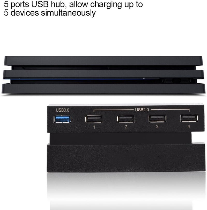 MWS-ForCamping USB Hub 5-Port Portable Wear-Resisting Compatible with PS4 Game Console - Image 5