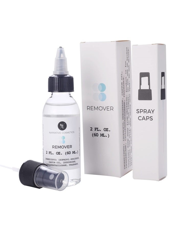 Narrative Cosmetics Alcohol Free Makeup Remover for Alcohol Activated Makeup - Perfect for Special FX, Theater, Film, and Halloween - 2 Fl Oz (60ml) - Image 1