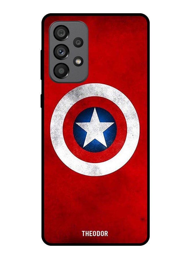 Theodor Protective Case Cover For Samsung Galaxy A33 5G    Captain American Logo - Image 1