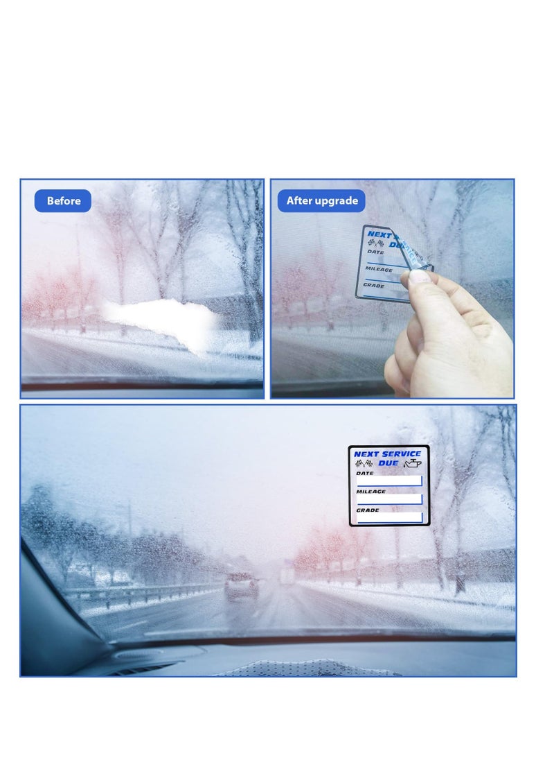 SYOSI - 250pcs Oil Change Stickers, 2x2in Next Service Due Oil Change Reminder Stickers, Removable No Residue, Windshield Oil Change Labels for Car Auto Vehicle Window, for Car Maintenance - Image 1