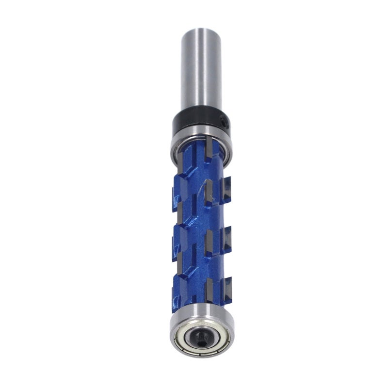 1/2in Shank Flush Trim Spiral Router Bit Tungsten Steel Alloy Double Bearing Router Bit 3/4in Cut Diameter 2 9/16in Cut Length - Image 4