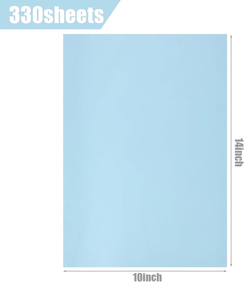 Koogel 330 Sheets Tissue Paper Bulk, 14 x 10 Inch Sky Blue Gift Wrapping Tissue Paper for Wedding Birthday DIY Crafts Art Project - Image 2
