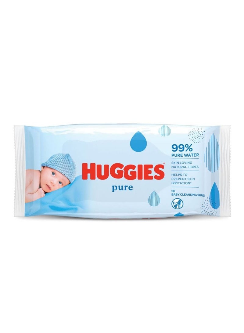 Huggies Baby Wipes Pure, 56s X 10 (560 Wipes) - Image 2