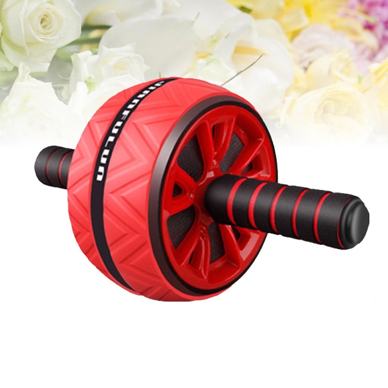 Red Ab Roller Wheel Non Slip Grip Core Workout Device For Home Gym Abdomen Training - Image 5