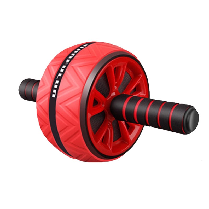 Red Ab Roller Wheel Non Slip Grip Core Workout Device For Home Gym Abdomen Training - Image 2