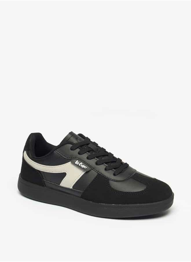 Lee Cooper Women's Panelled Sneakers with Lace-Up Closure  - Image 1