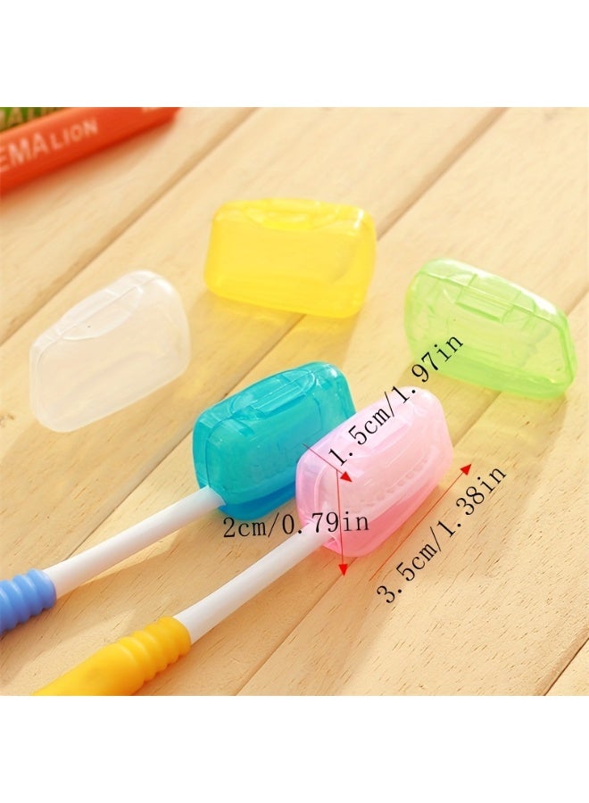 FLOVAZO 40Pcs Portable Travel Toothbrush Head Cover - Dustproof Caps Containers for Home Office Hotel Daily & Travel Use - Image 2