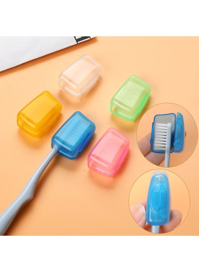 FLOVAZO 40Pcs Portable Travel Toothbrush Head Cover - Dustproof Caps Containers for Home Office Hotel Daily & Travel Use - Image 4