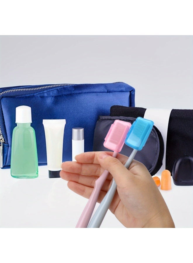 FLOVAZO 40Pcs Portable Travel Toothbrush Head Cover - Dustproof Caps Containers for Home Office Hotel Daily & Travel Use - Image 5