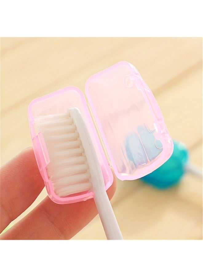 FLOVAZO 40Pcs Portable Travel Toothbrush Head Cover - Dustproof Caps Containers for Home Office Hotel Daily & Travel Use - Image 3
